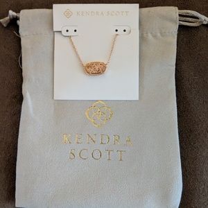 Never used Kendra Scott Rose Gold Druzy Necklace